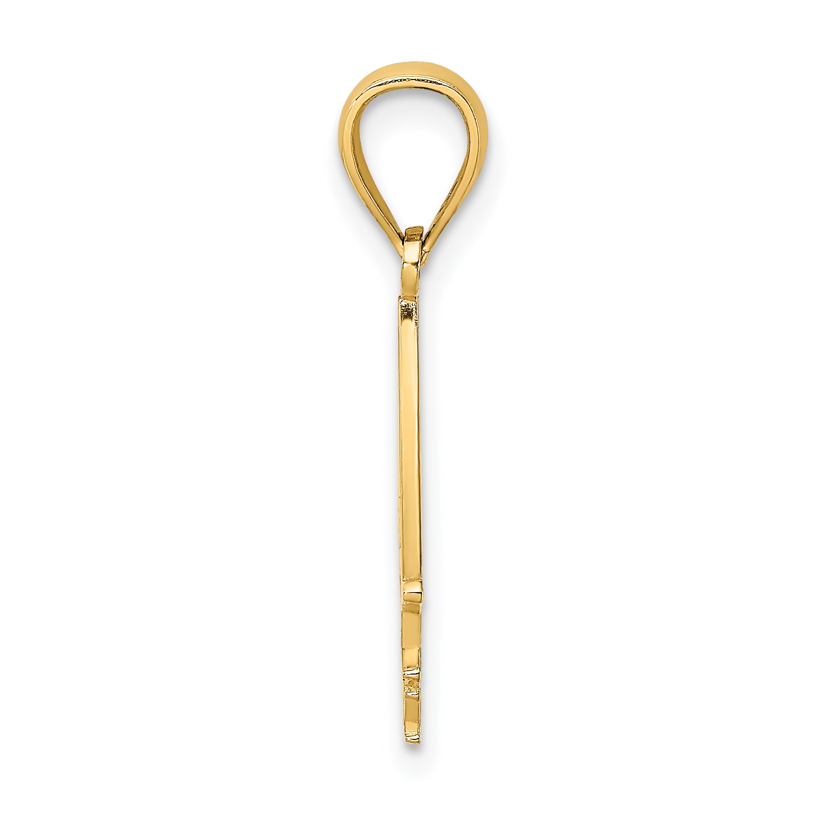 14K Gelbgold I Herz Cape May mit Ausgeschnitten Boot Charm