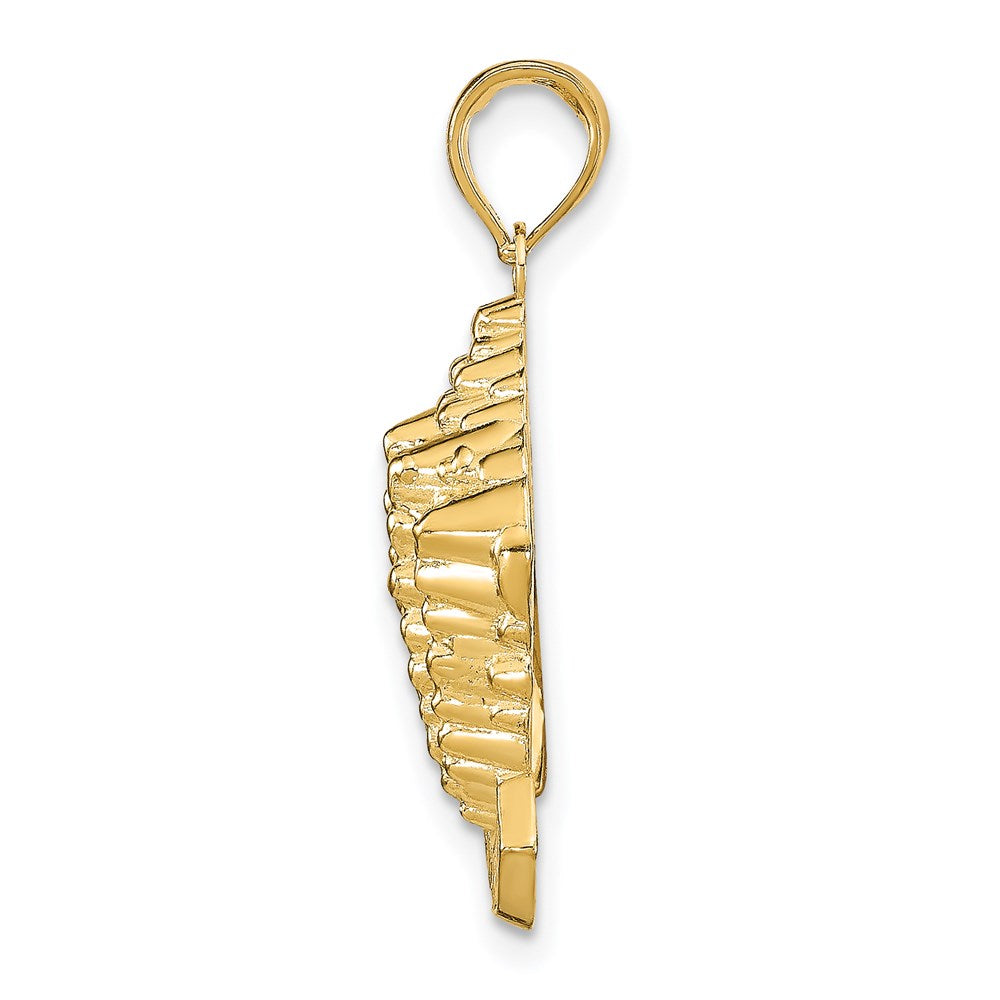 14K Gelbgold STONE HARBOR NJ Muschel-Anhänger