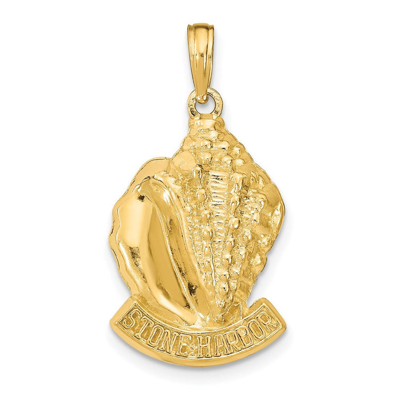 14K Gelbgold STONE HARBOR NJ Muschel-Anhänger