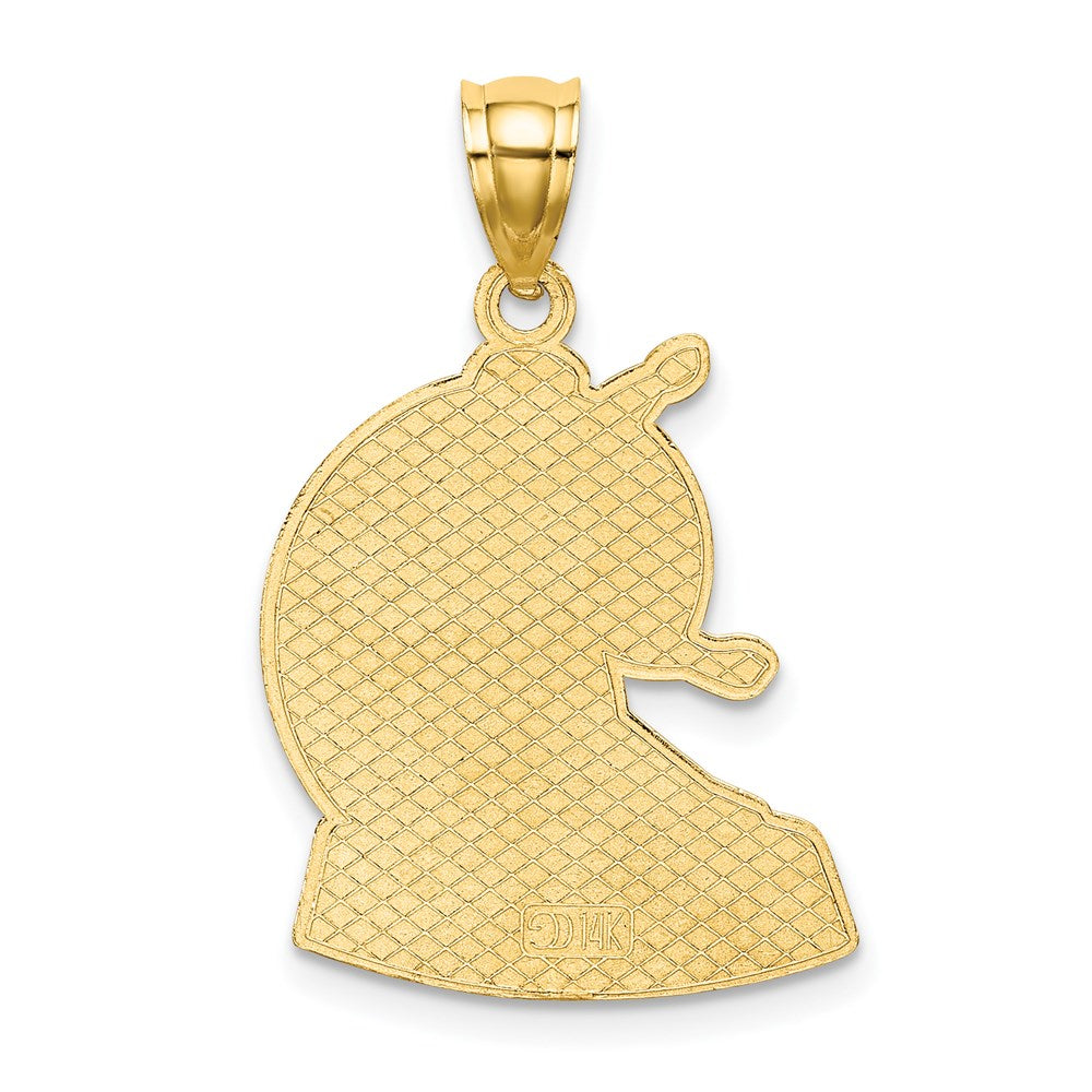 14K Gelbgold SAN DIEGO Charm mit Surfer