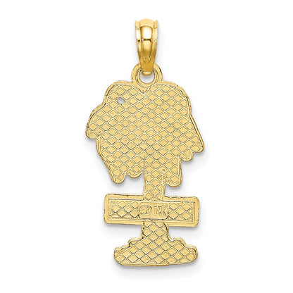 14K Gelbgold SAN DIEGO Palme Charm-Anhänger