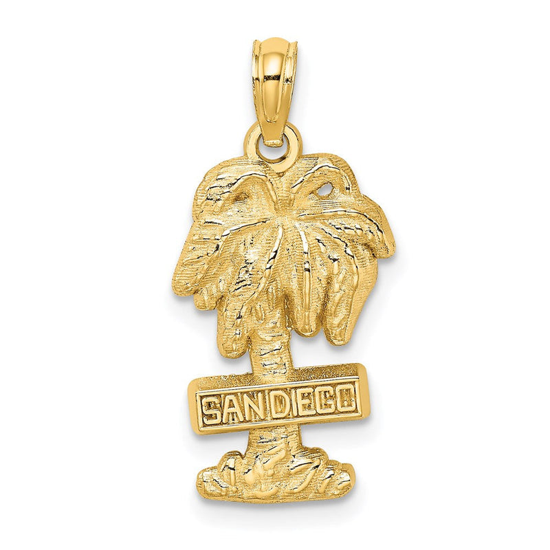 14K Gelbgold SAN DIEGO Palme Charm-Anhänger
