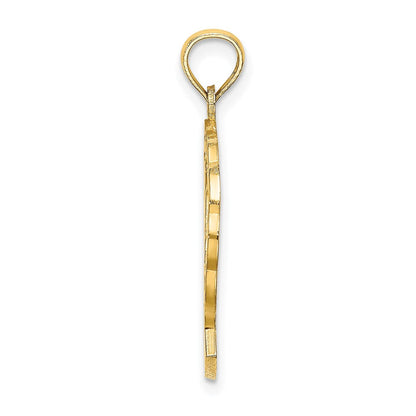 14K Gelbgold SAN DIEGO Charm mit Delfinen und Wellen