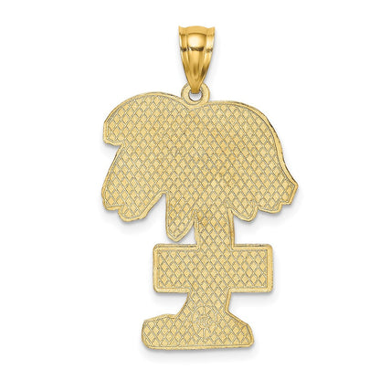 Großer 14K Gelbgold MYRTLE BEACH SC Palmenbaum-Charm