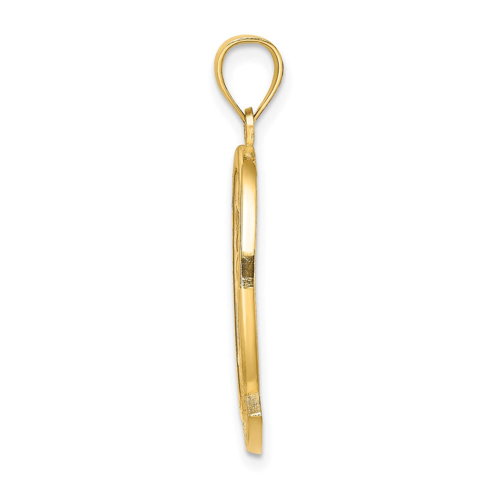 14K Gelbgold ST. MARTIN Charm mit Delfin-Sonnenuntergang