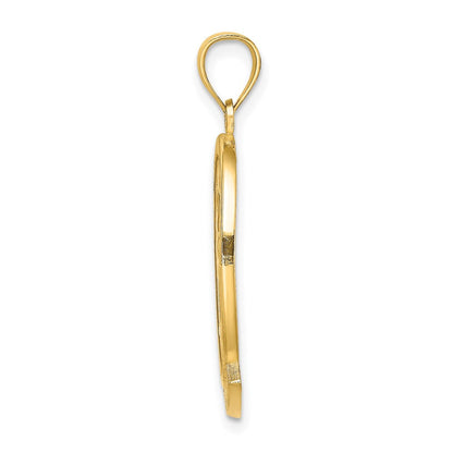 14K Gelbgold ST. MARTIN Charm mit Delfin-Sonnenuntergang