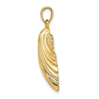 14K Gelbgold Polierter Muschel-Charm