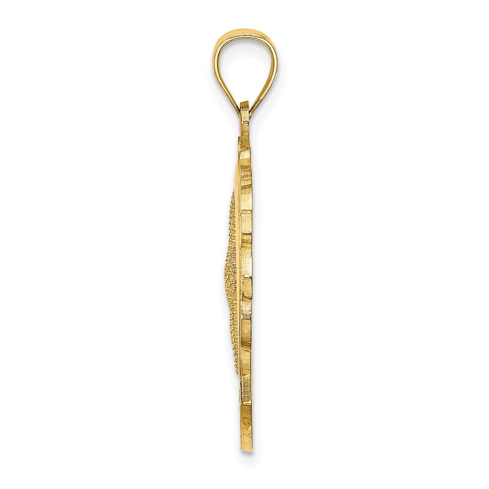14K Gelbgold Seestern- und Delfin-Charm STONE HARBOR