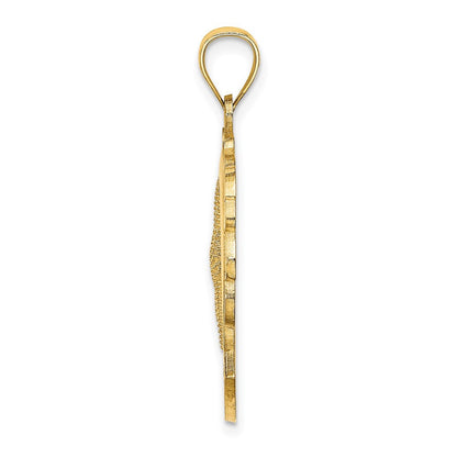 14K Gelbgold Seestern- und Delfin-Charm STONE HARBOR