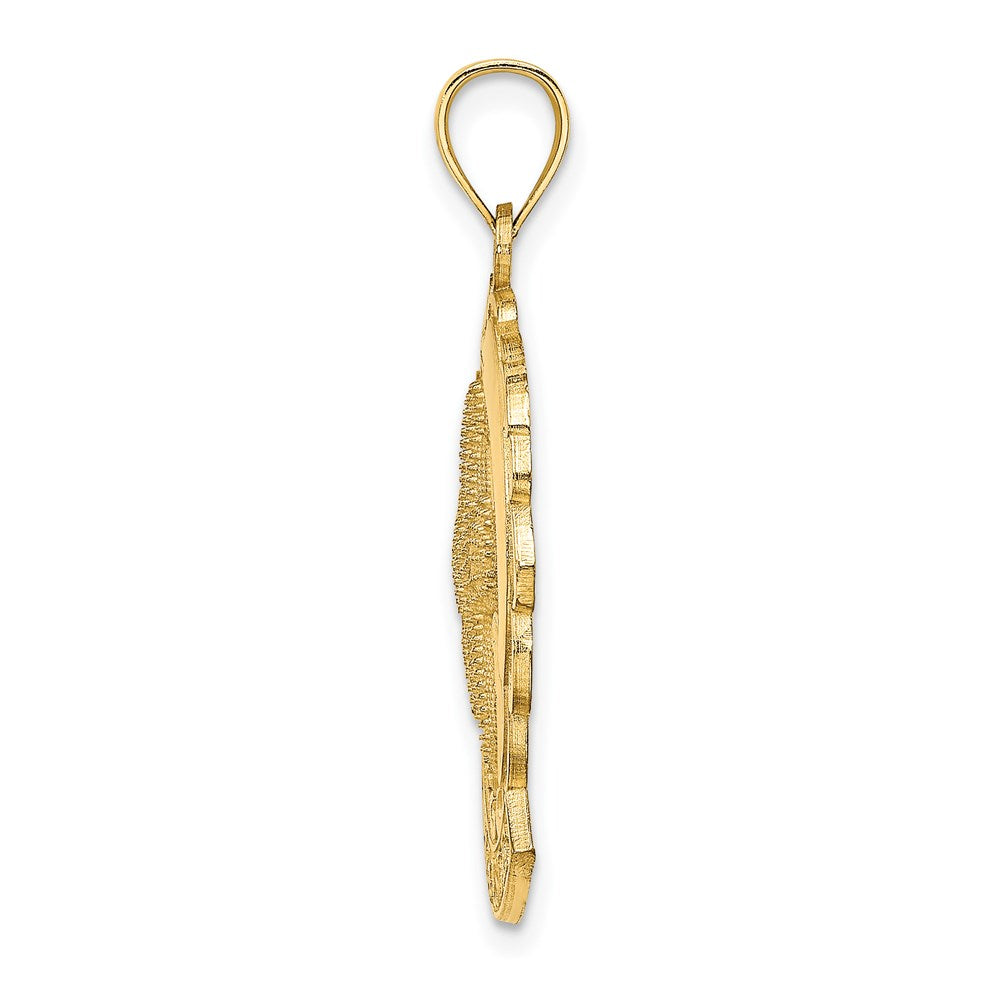 14K Gelbgold SEA ISLE Seestern- und Delfin-Charm
