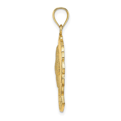 14K Gelbgold SEA ISLE Seestern- und Delfin-Charm