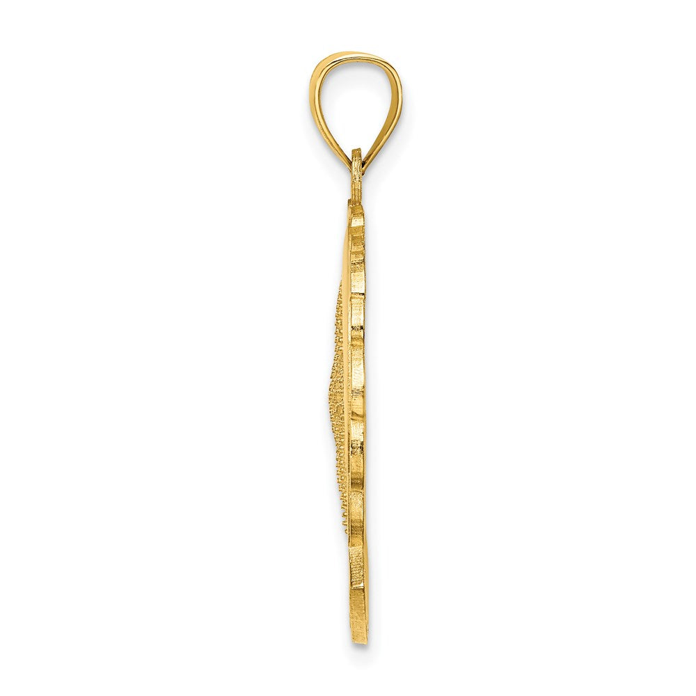 14K Gelbgold AVALON Anhänger mit Seestern- und Delfin-Charm