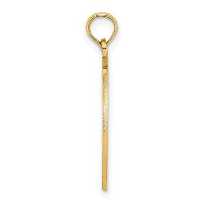 14K Gelbgold KEY WEST Segelboot-Kreis-Charm