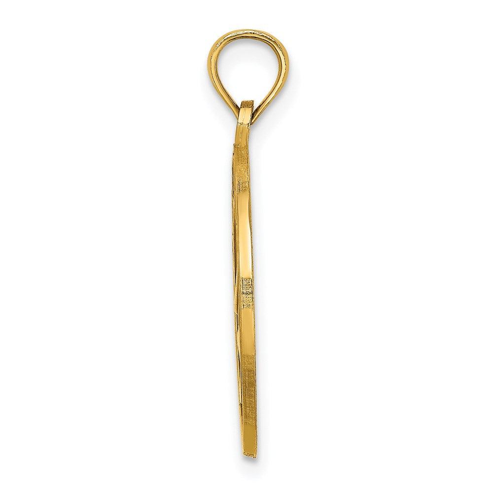 14K Gelbgold OCEAN CITY Charm mit Segelboot