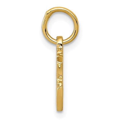 14K Gelbgold Chinese Symbol Good Luck Charm