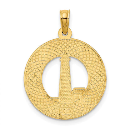 14K Gelbgold CAPE MAY Charm mit Leuchtturm