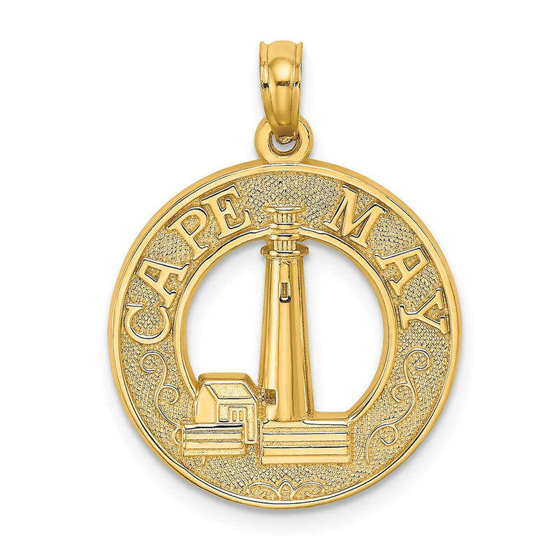 14K Gelbgold CAPE MAY Charm mit Leuchtturm