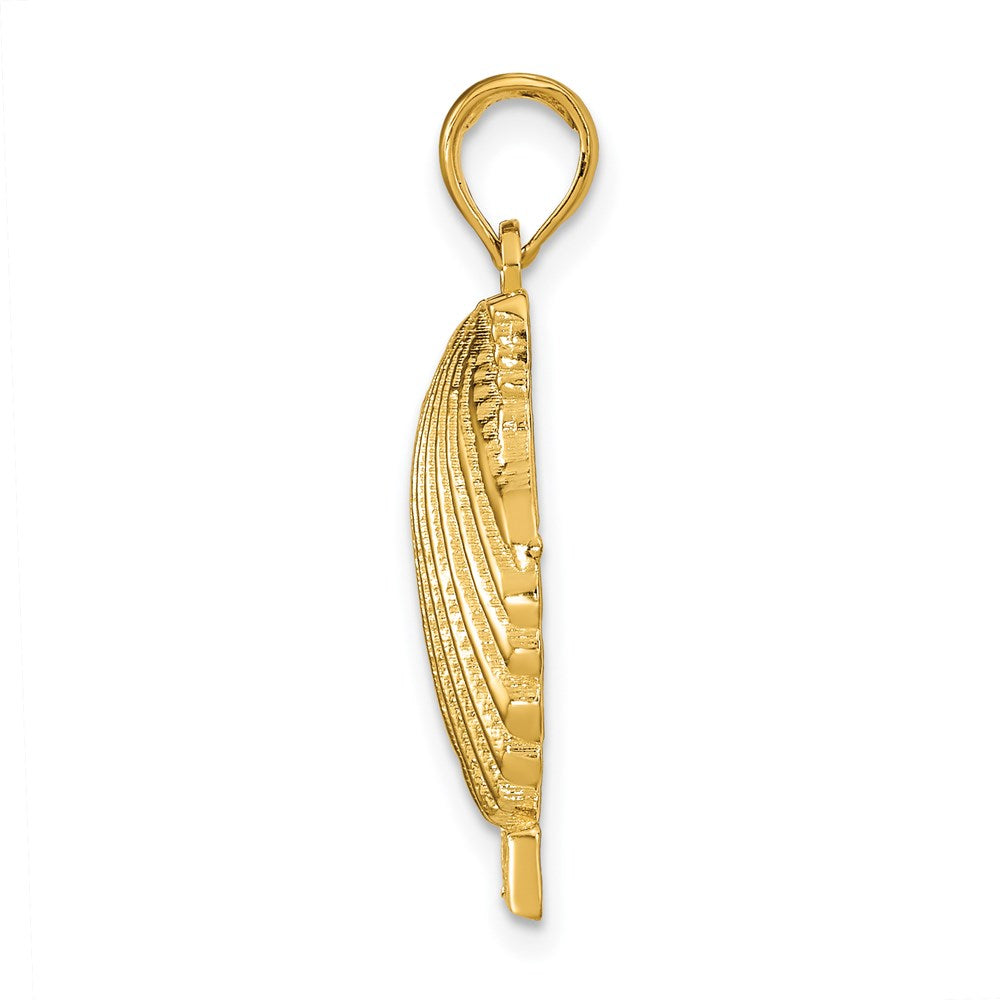 14K Gelbgold 3D CAPE MAY Jakobsmuschel-Anhänger