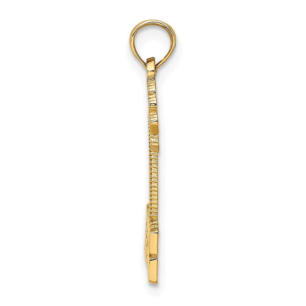 14K Gelbgold MARCO ISLAND Palmenbaum-Charm