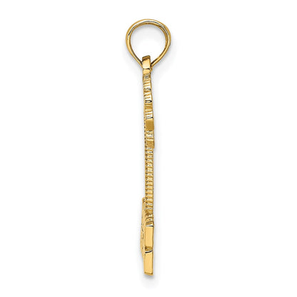 14K Gelbgold MARCO ISLAND Palmenbaum-Charm