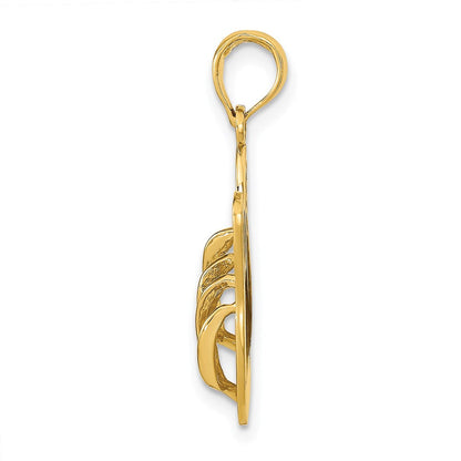 14K Gelbgold AVALON Wendeanhänger Flip-Flops
