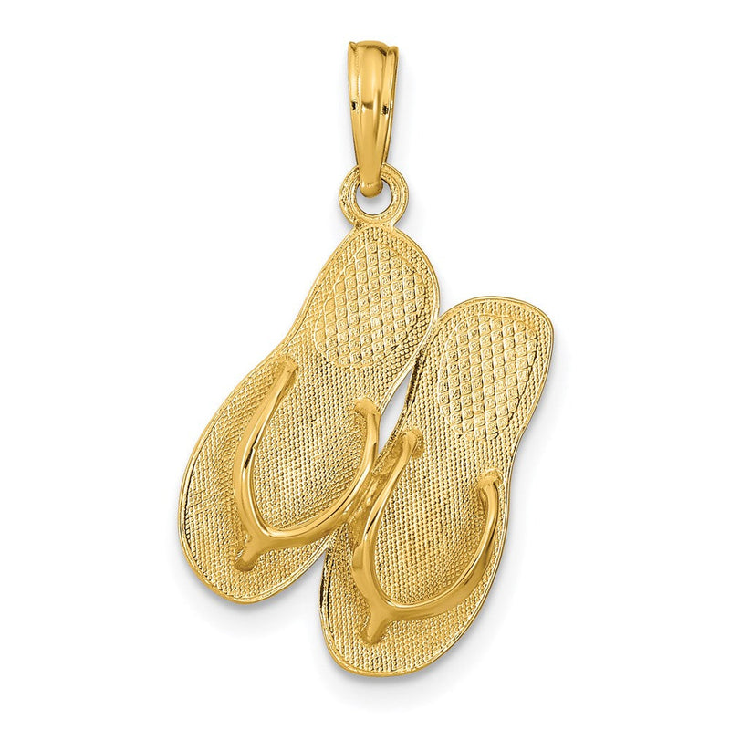 14K Gelbgold AVALON Wendeanhänger Flip-Flops