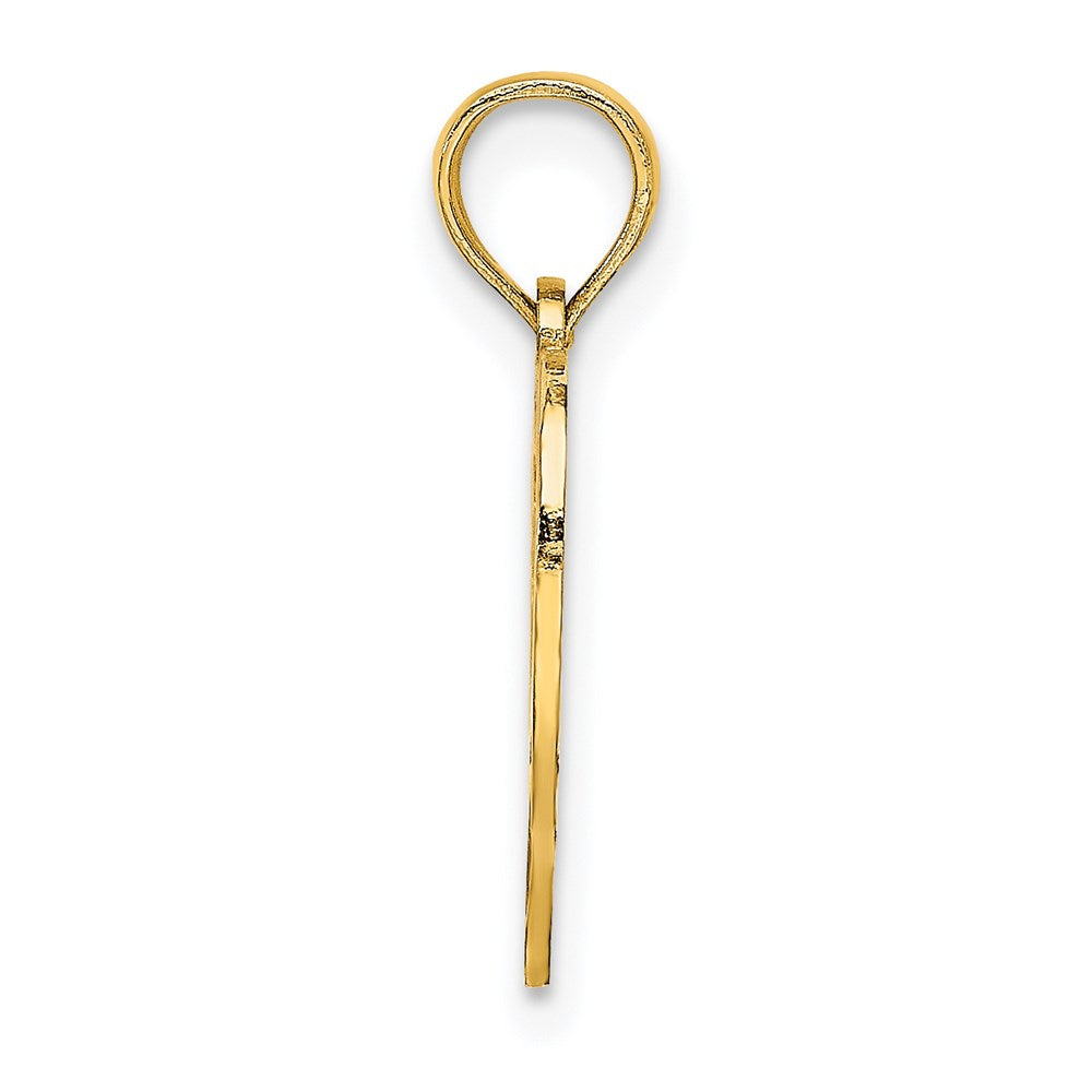 14K Gelbgold 16 Inside Herz Charm