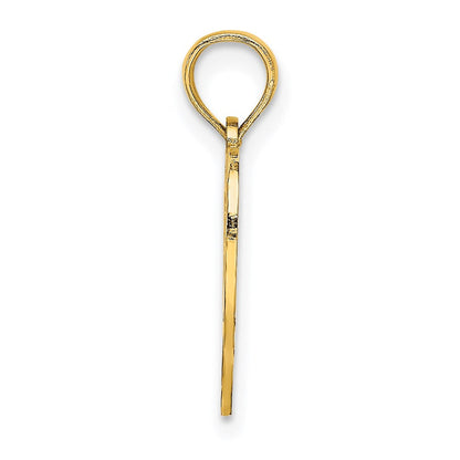 14K Gelbgold 16 Inside Herz Charm