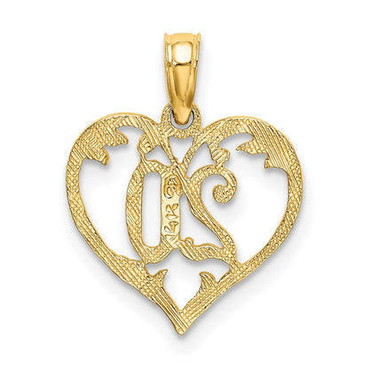 14K Gelbgold 20 in Herz Charm