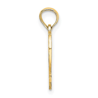 14K Gelbgold 21 in Herz Charm