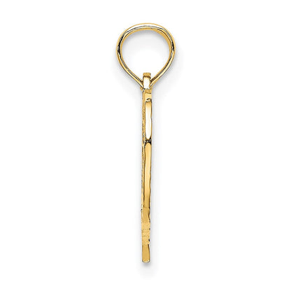 14K Gelbgold 25 in Herz Charm