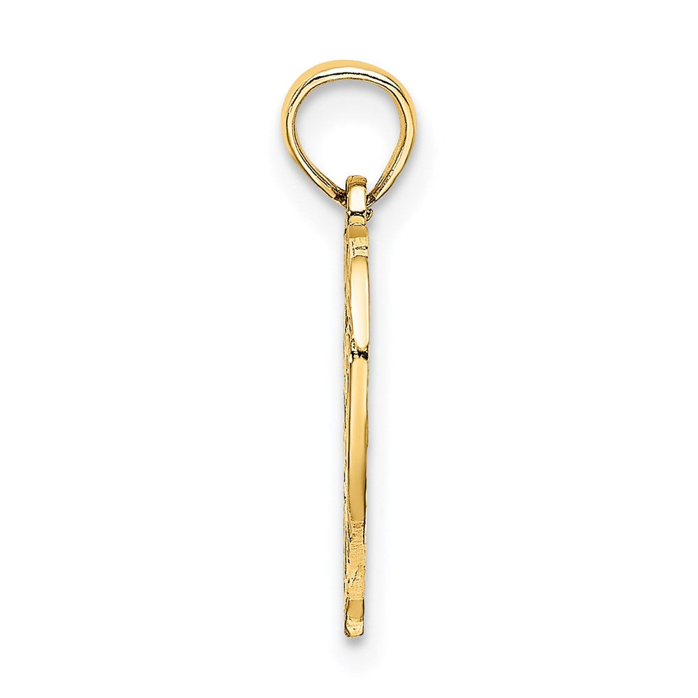 14K Gelbgold 35 in Herz Charm