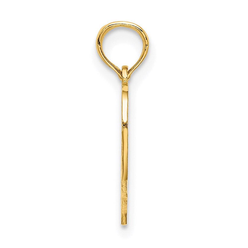 14K Gelbgold 40 in Herz Charm