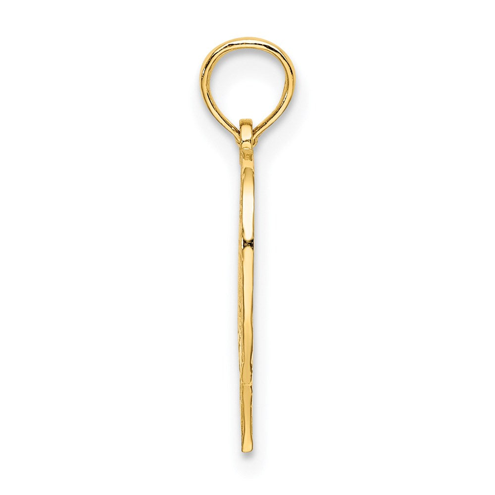 14K Gelbgold 70 in Herz Charm