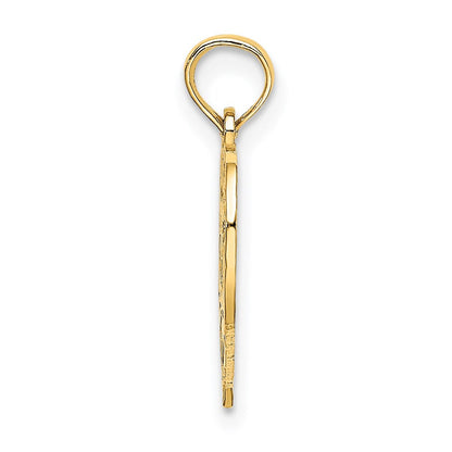 14K Gelbgold 75 in Herz Charm