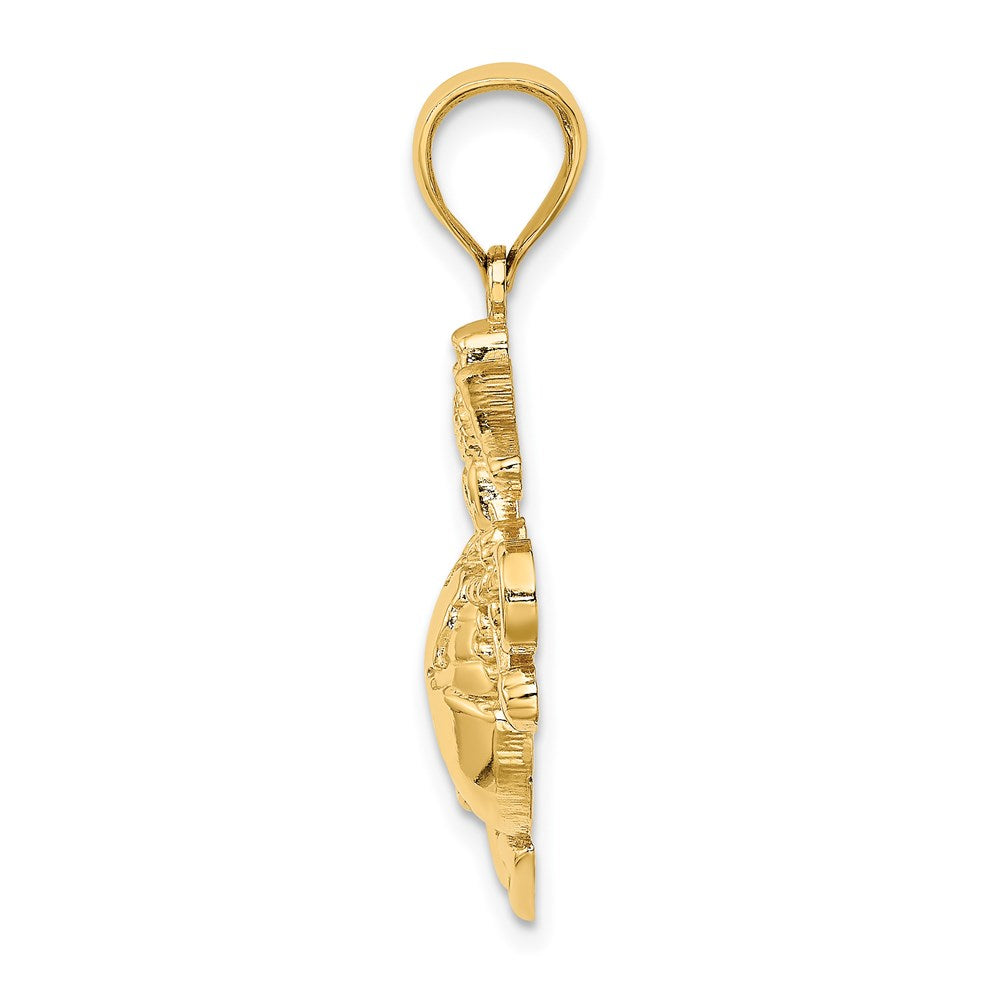 14K Gelbgold Marine Corps Symbol Charm