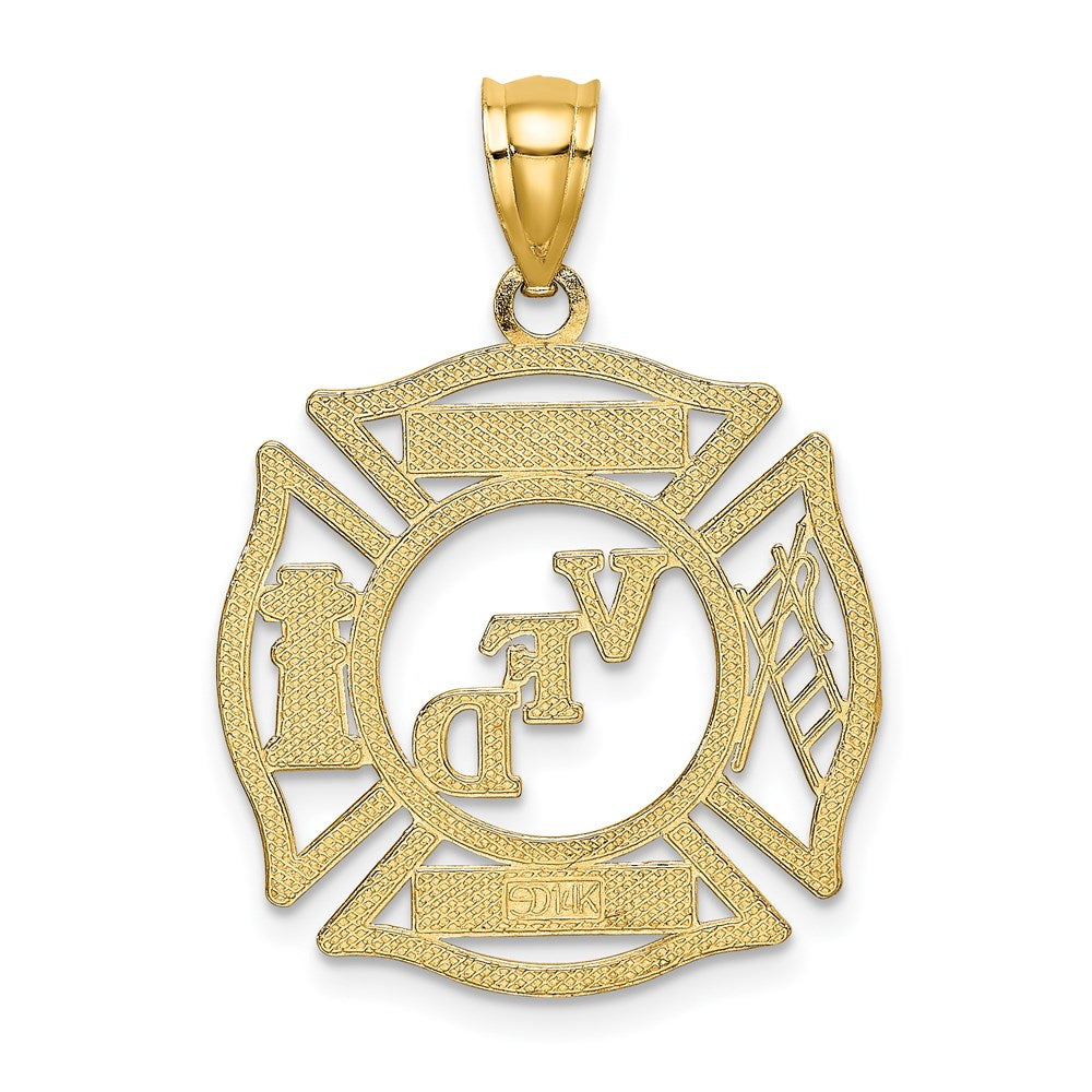 14K Gelbgold VFD DWIGHT MEMBER Charm im Wappenschild-Design