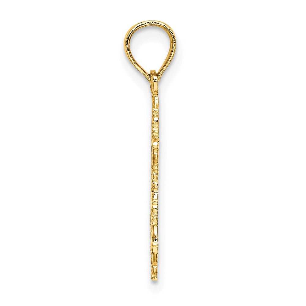 14K Gelbgold Stern Of David Charm