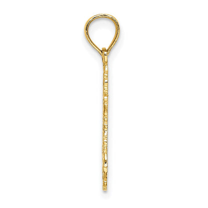 14K Gelbgold Stern Of David Charm