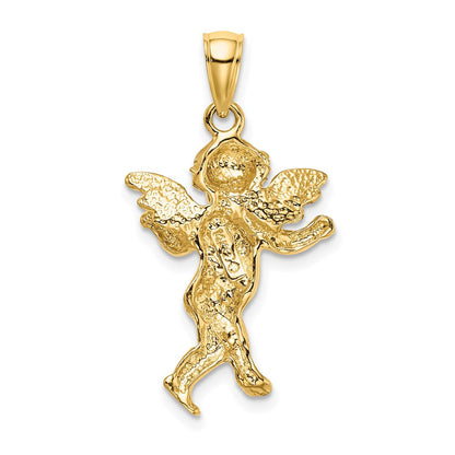 14K Gelbgold Schutzengel-Charm mit gehender Figur