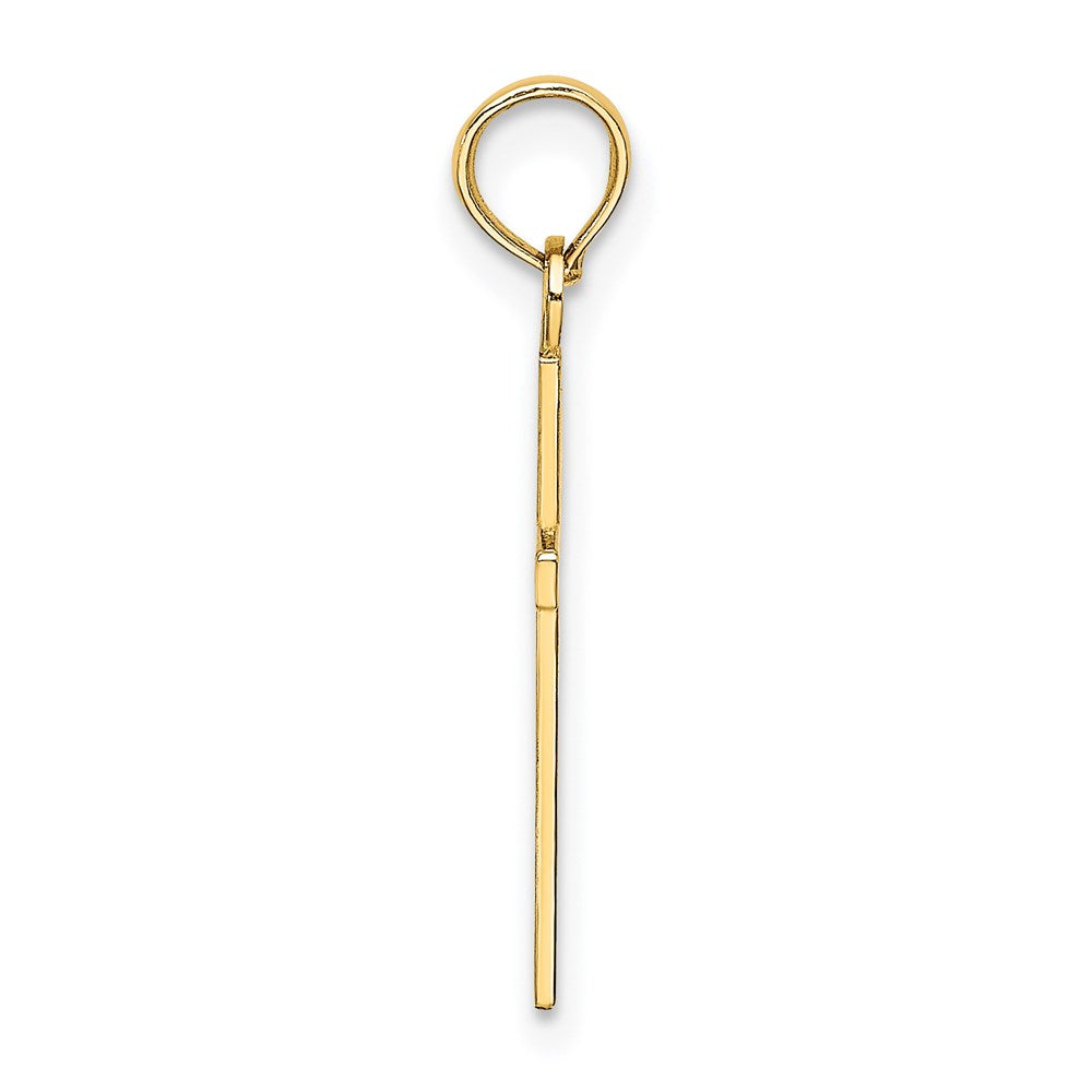 14K Gelbgold Poliert Klein Kreuz Charm