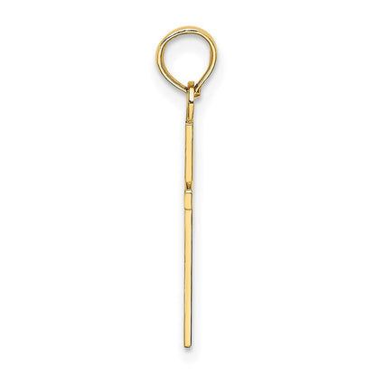 14K Gelbgold Poliert Klein Kreuz Charm