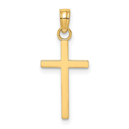 14K Gelbgold Poliert Klein Kreuz Charm