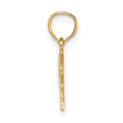 14K Gelbgold Wwjd Ichthus Charm