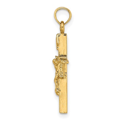 14K Gelbgold Inri Kruzifix Charm