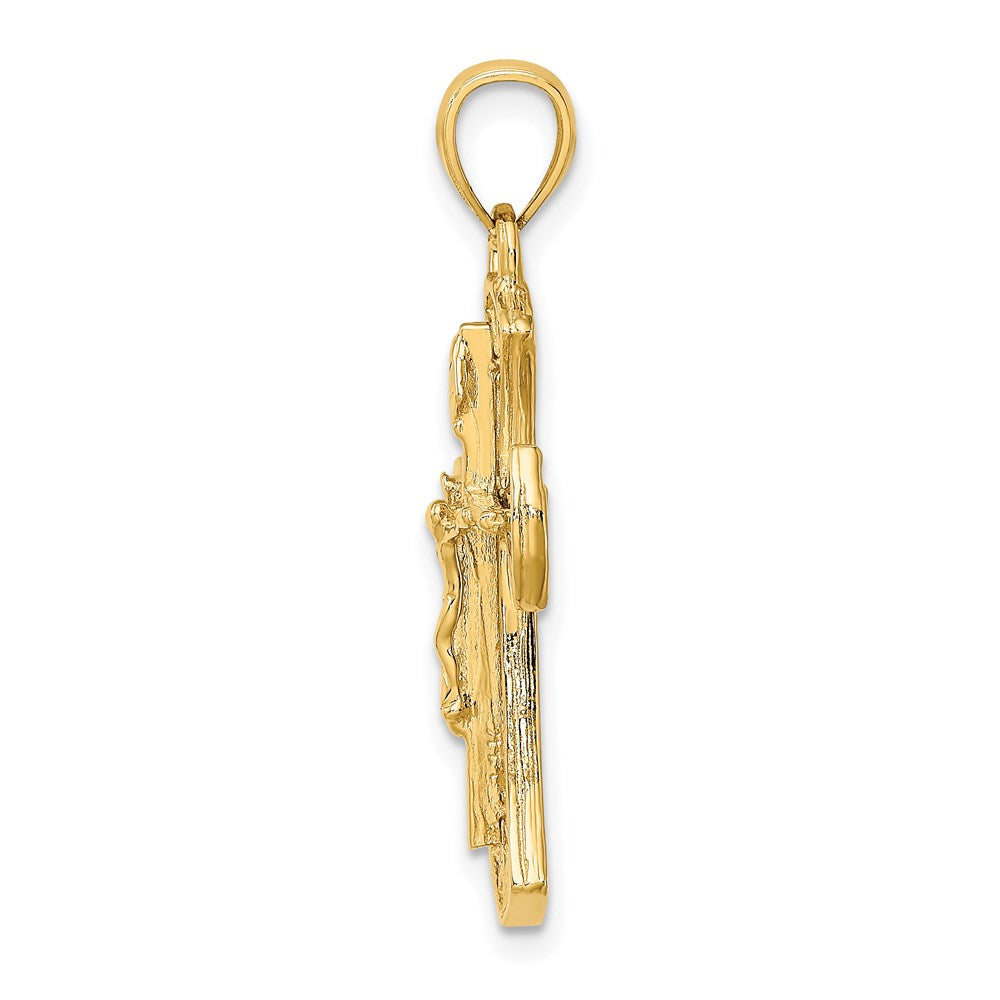 14K Gelbgold Kruzifix-Charm