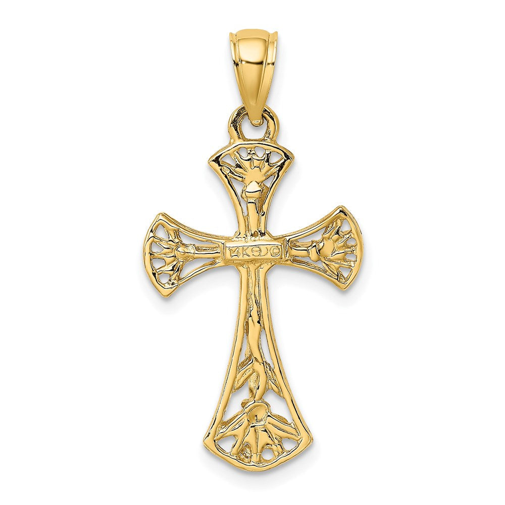 14K Gelbgold Kruzifix-Charm