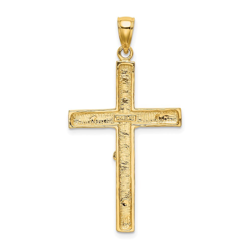 14K Gelbgold Kruzifix-Charm