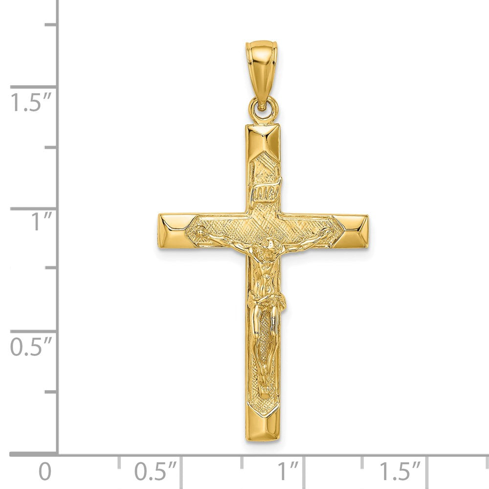14K Gelbgold Kruzifix-Charm