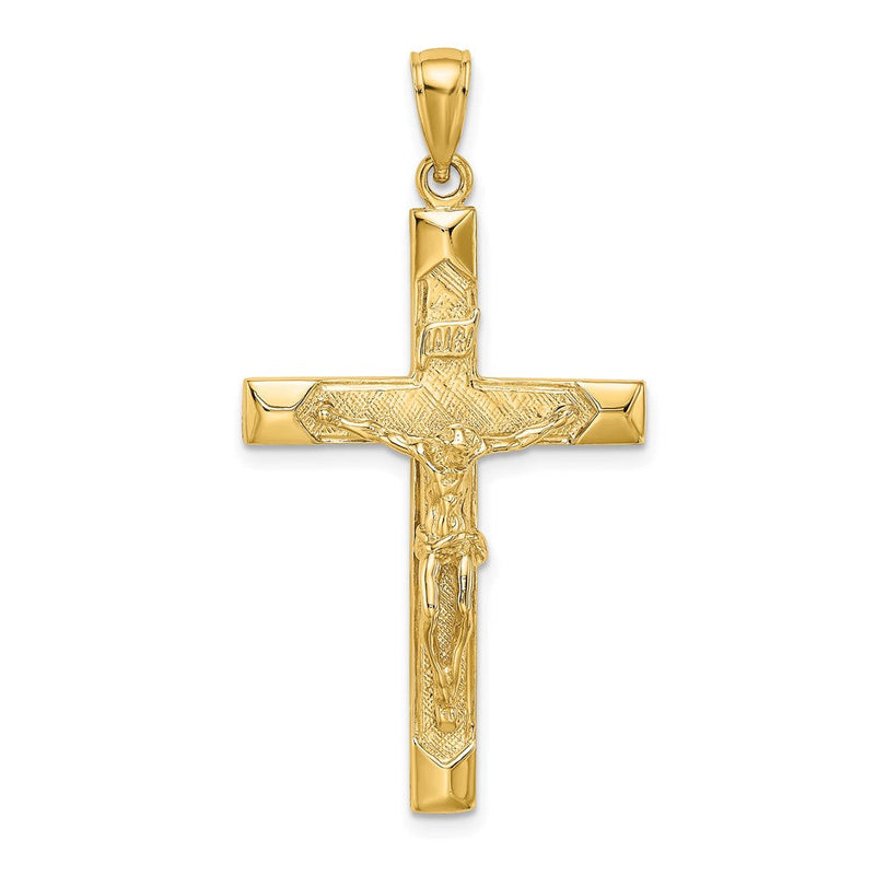 14K Gelbgold Kruzifix-Charm